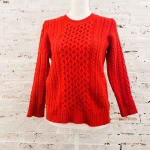 J Crew Kangaroo Pocket Cable Knit